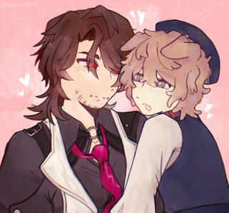 2 person rendered bust